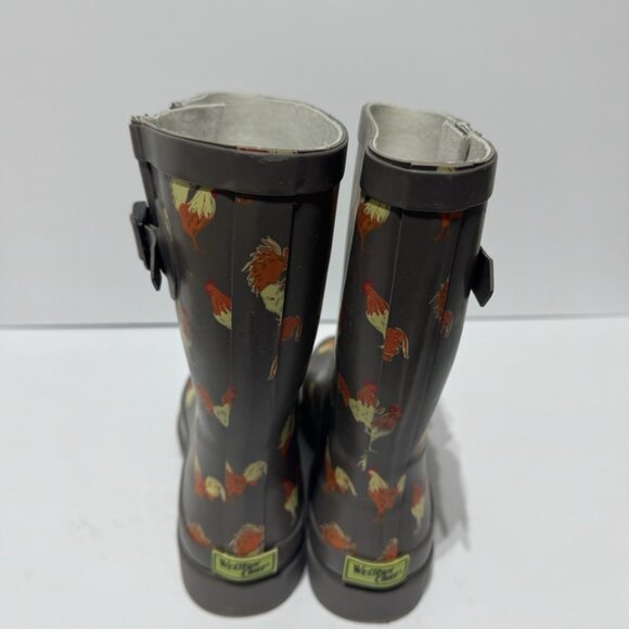 Western Chief Womens Refined Rain Boots Roosters Size 9 M - Picture 4 of 6